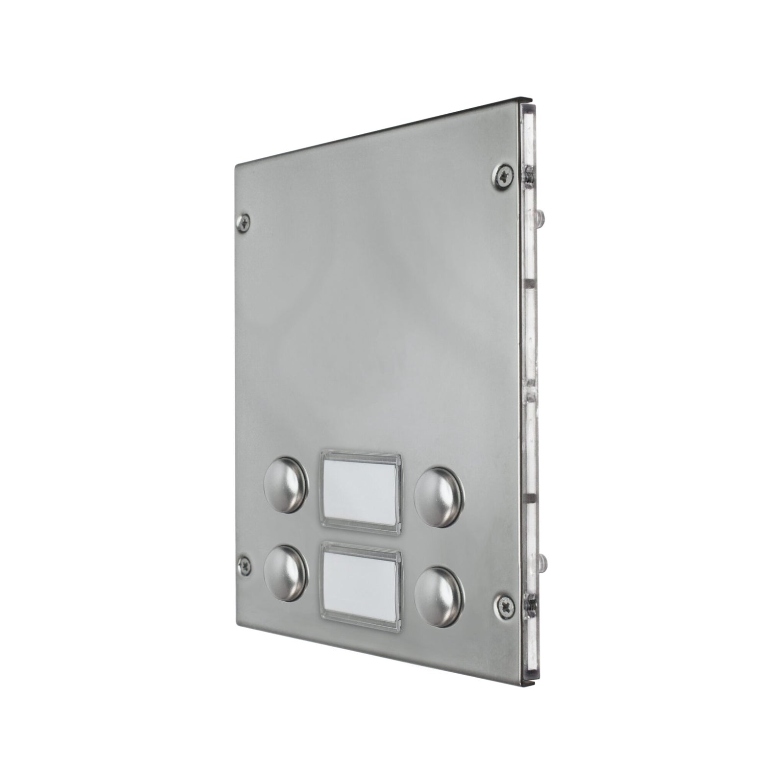 Videx 8000 Series 4 Call Button Module Double Button with Shared Nameplate Stainless Steel
