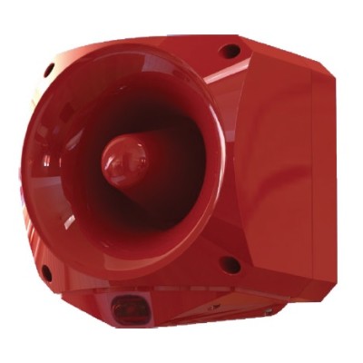 Ziton ASW377 Multi Tone High Output IP66 Red Flash Sounder VAD Beacon - JEM Systems UK