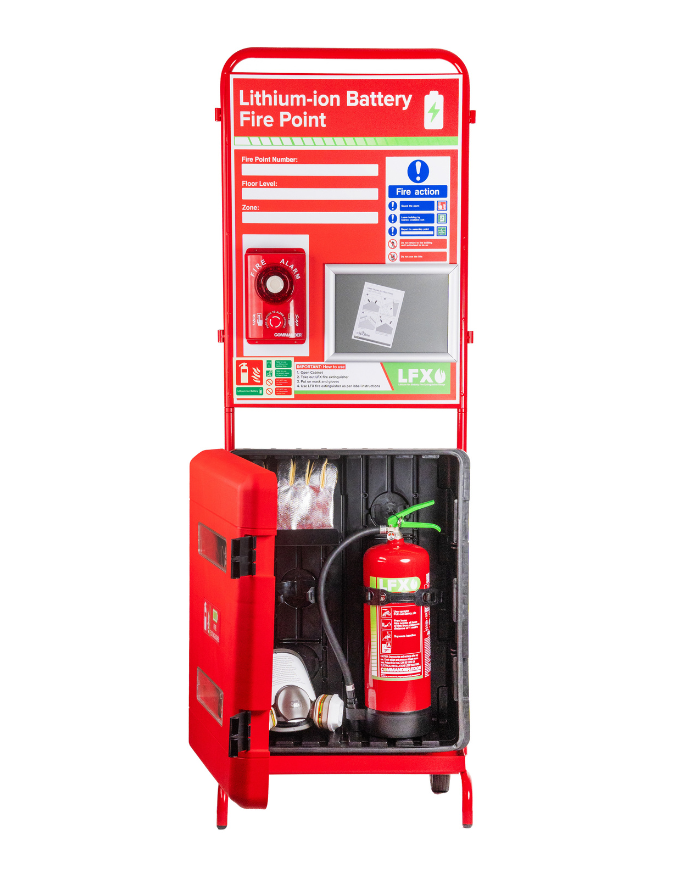 CheckFire BN-SD-001-LFX LFX Construction stand bundle with 6ltr LFX, CON-STD-01, Single site alarm, and PPE