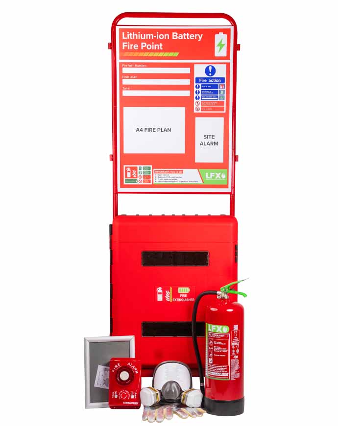 CheckFire BN-SD-002-LFX LFX Construction stand bundle with 9ltr LFX, CON-STD-01, Single site alarm, and PPE