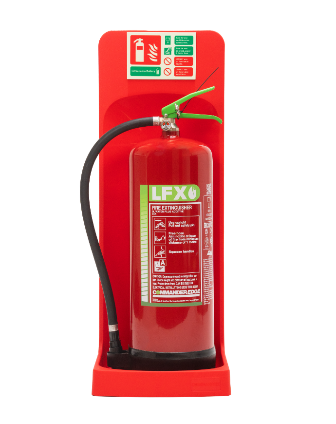 CheckFire BN-SD-006-LFX LFX 9ltr Fire Extinguisher, CheckFire Stand Bundle & ID sign bundle