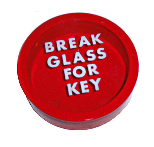Jewel BGKB01 Break Glass Key Box, Round, Plastic