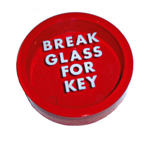 Jewel BGKB01 Break Glass Key Box, Round, Plastic
