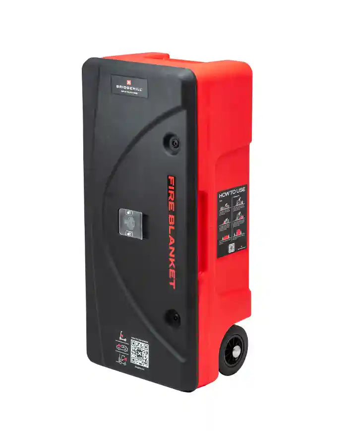 CheckFire CB-BGH-002-WHL Bridgehill Fire Blanket Wheeled Cabinet