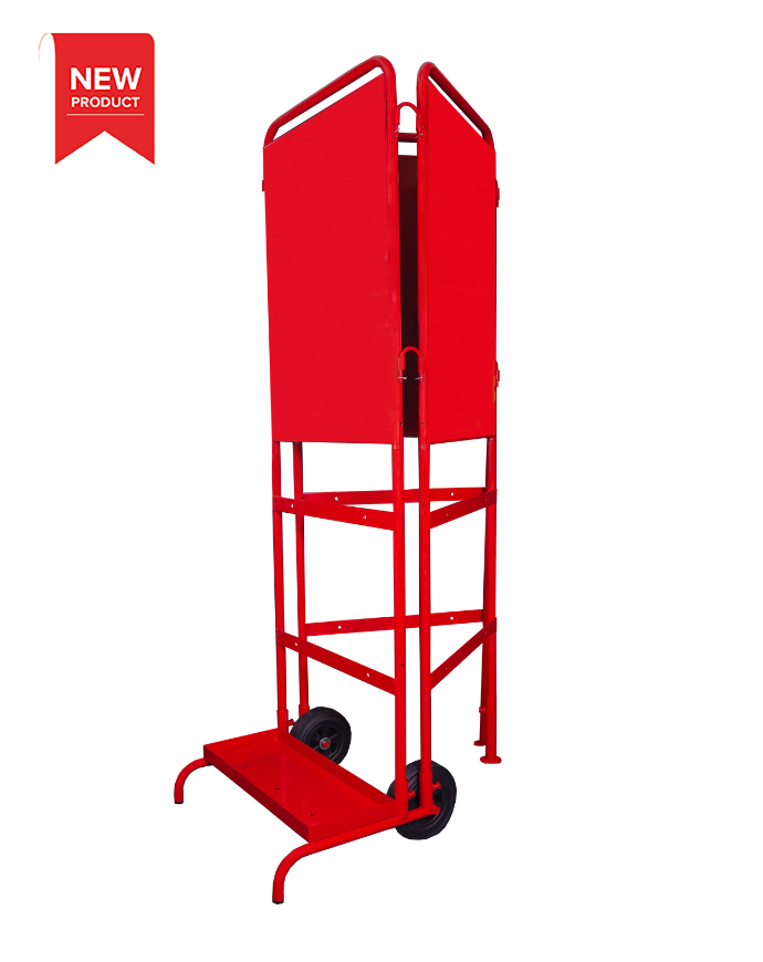 CheckFire CON-STD-03 Flat-pack Construction Fire Point Stand with Side Panels