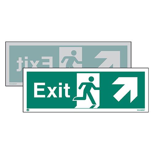 Firechief Double-Sided Exit Sign Up To Right Or Up To Left (W449DST)