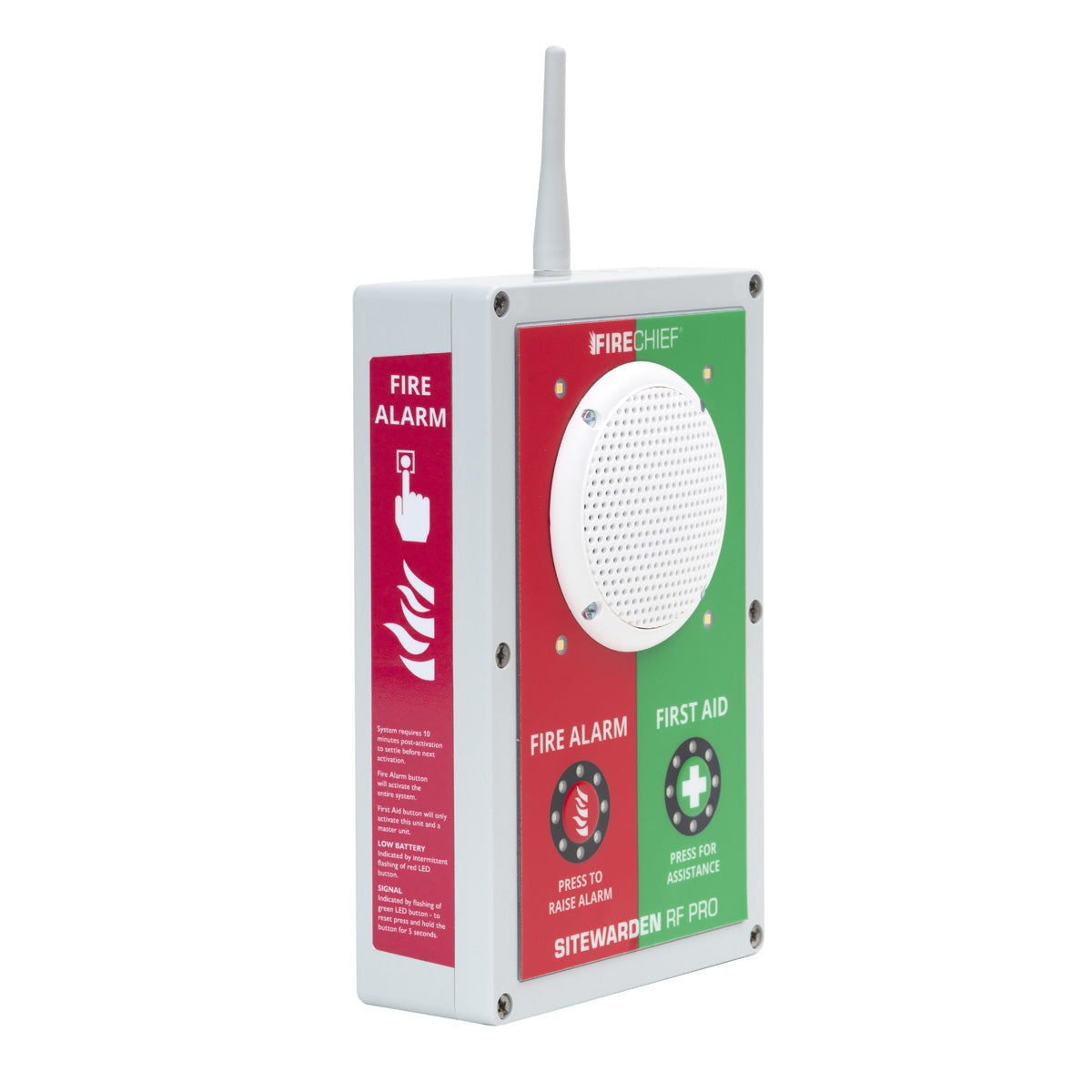 Firechief Sitewarden RF Pro Site Alarm - Fire & First Aid Alarm (FSP500) - JEM Systems UK