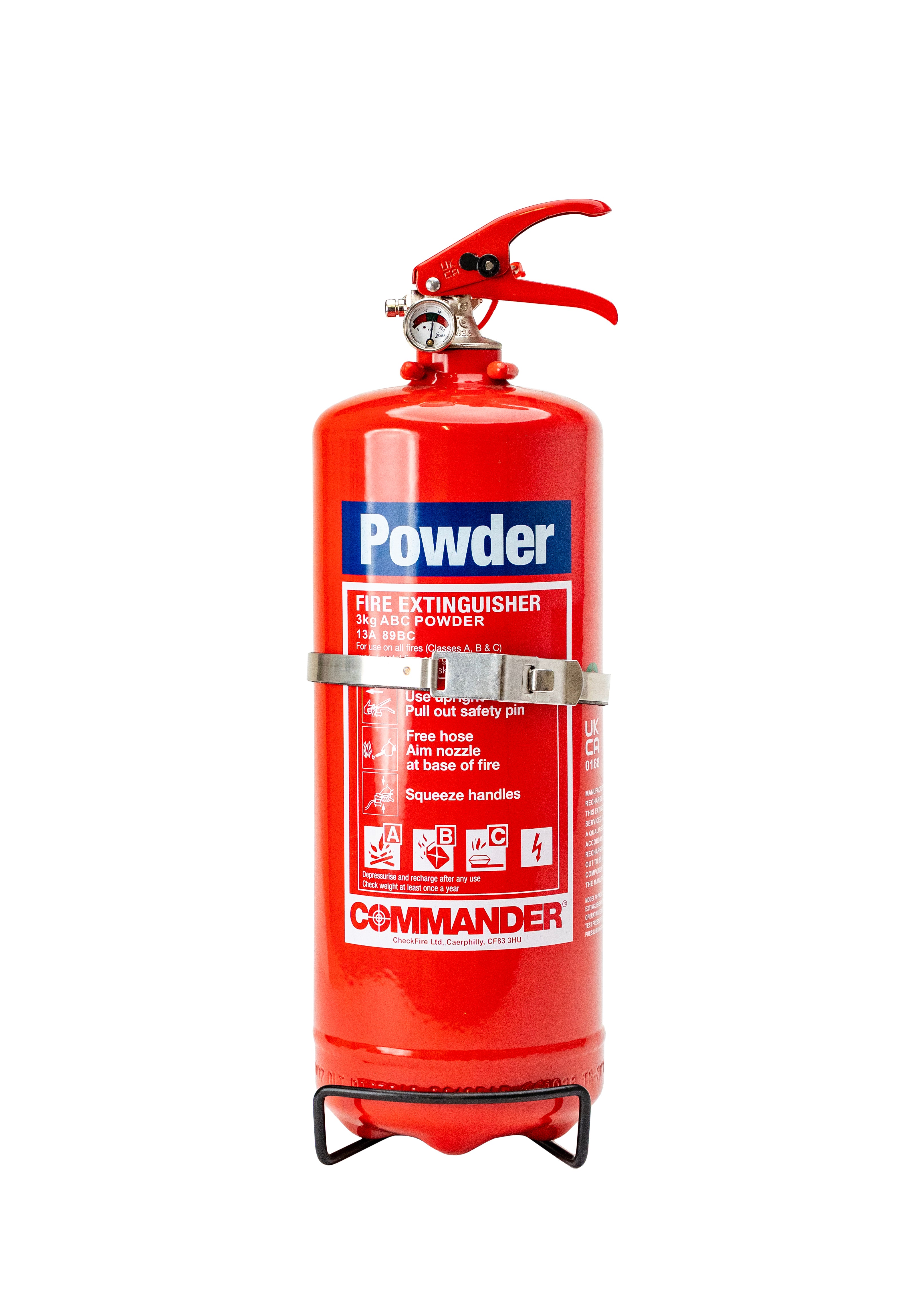 CheckFire FX-PWD-003-DCF 3kg ABC Powder Fire Extinguisher Commander (DPEX3)