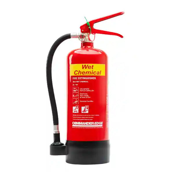 CheckFire FX-WCH-003-DCF 3ltr PFAS-Free Wet Chemical Fire Extinguisher CommanderEDGE - JEM Systems UK