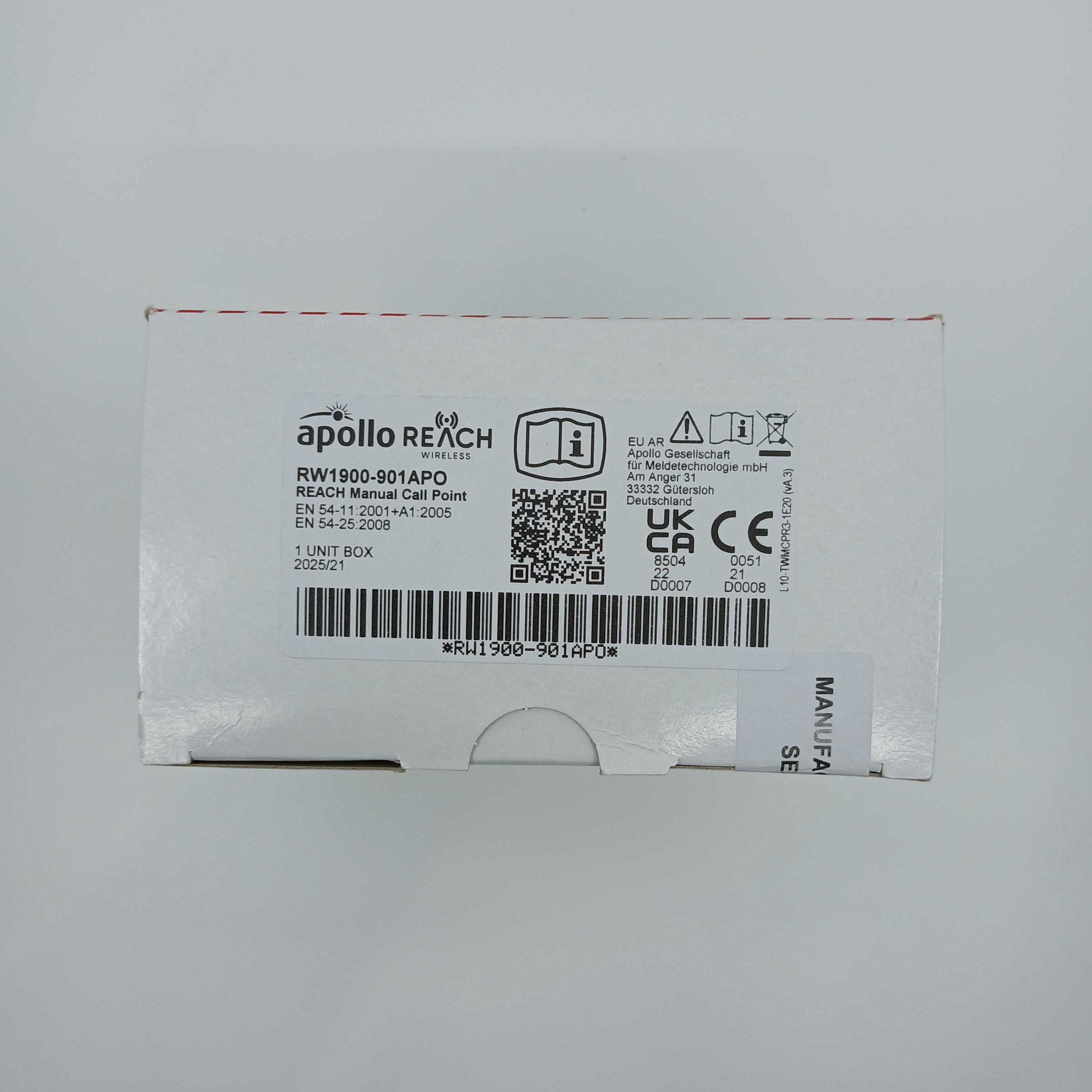 Apollo RW1900-901APO REACH Manual Call Point - JEM Systems UK