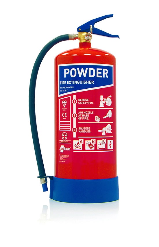 Jactone 9kg Stored Pressure ABC Powder Fire Extinguisher EPS9