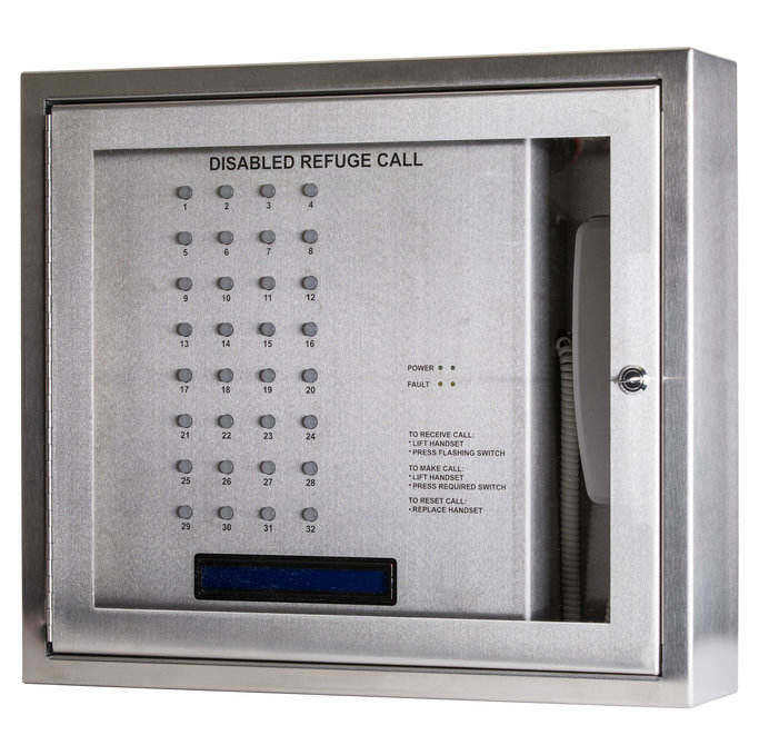 Cameo Orbital RS32 32-Line Disabled Refuge/Toilet Alarm System c/w Batteries, Surface Mount - Loop Wired (ORB/L/RS32/OLED/S) - JEM Systems UK