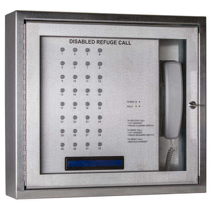 Cameo Orbital RS32 32-Line Disabled Refuge/Toilet Alarm System c/w Batteries, Surface Mount - Loop Wired (ORB/L/RS32/OLED/S) - JEM Systems UK