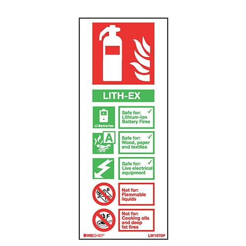 Firechief Sign LITH-EX White (LW1070P)