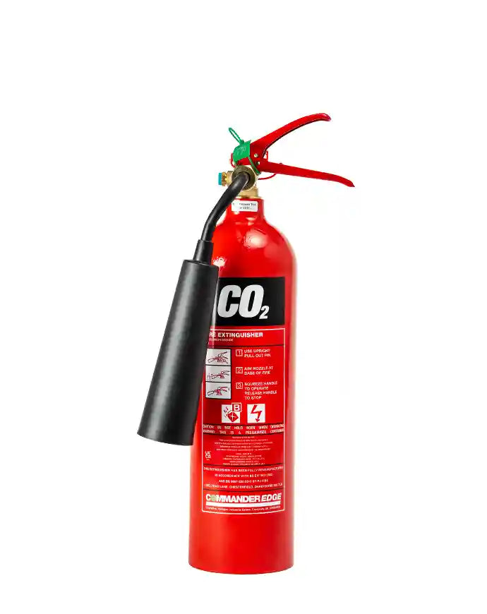 CheckFire RX-KMD-002-ECF 2kg Remanufactured CO2 Fire Extinguisher CommanderEDGE - JEM Systems UK