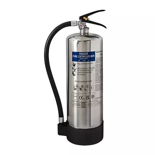 Ceasefire Fire Extinguisher MAP50 9Kg SS Stored Pressure Chrome (C) (CF-000991A)
