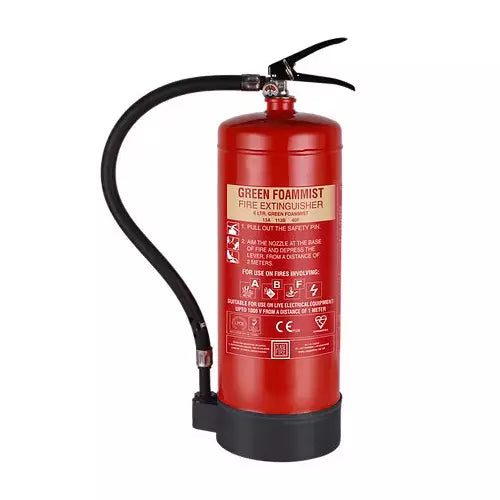 Ceasefire Fire Extinguisher Green Aqueous Film-Forming Foam Mist 2L SS Stored Pressure Red (C) (CF-000838A)