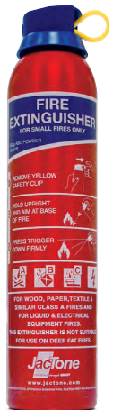 Jactone 600g ABC Powder Red Aerosol Extinguisher (AEABC600R)