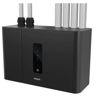 Xtralis VESDA-E VEP 4 Pipe Aspirating Smoke Detector with LED Display (Black) (VEP-A00-P) - JEM Systems UK