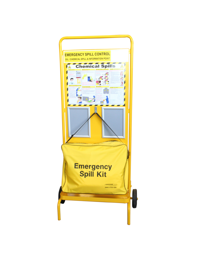 CheckFire CON-FPS-001-YLW Fire Point Stand - Wheeled - Yellow