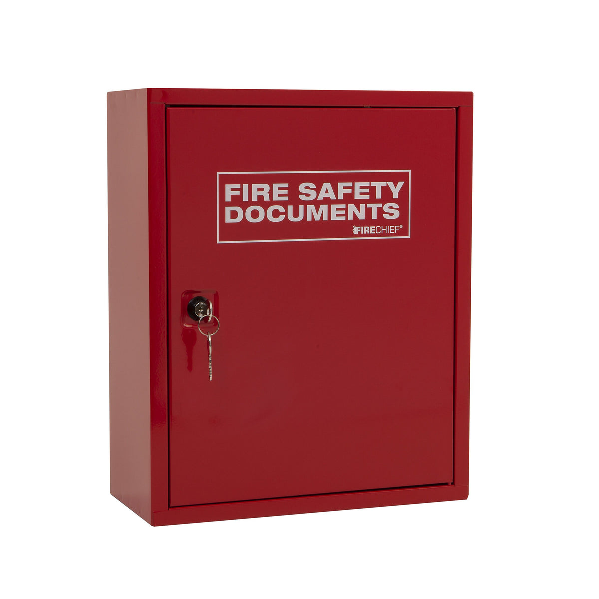 Firechief Metal Document Cabinet, Key Lock, Red (FMDCK-RED)