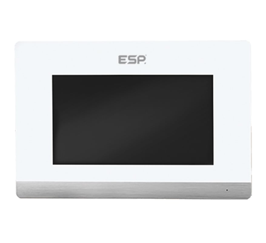 ESP Aperta IP PoE Video Door Entry Monitor (White) (A1IPMW) - JEM Systems UK