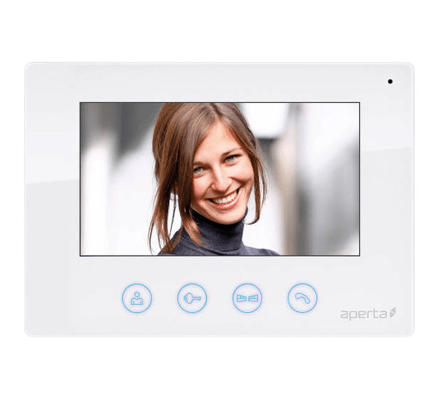 ESP Aperta Colour Video Door Entry Monitor (White) (APMONW) - JEM Systems UK