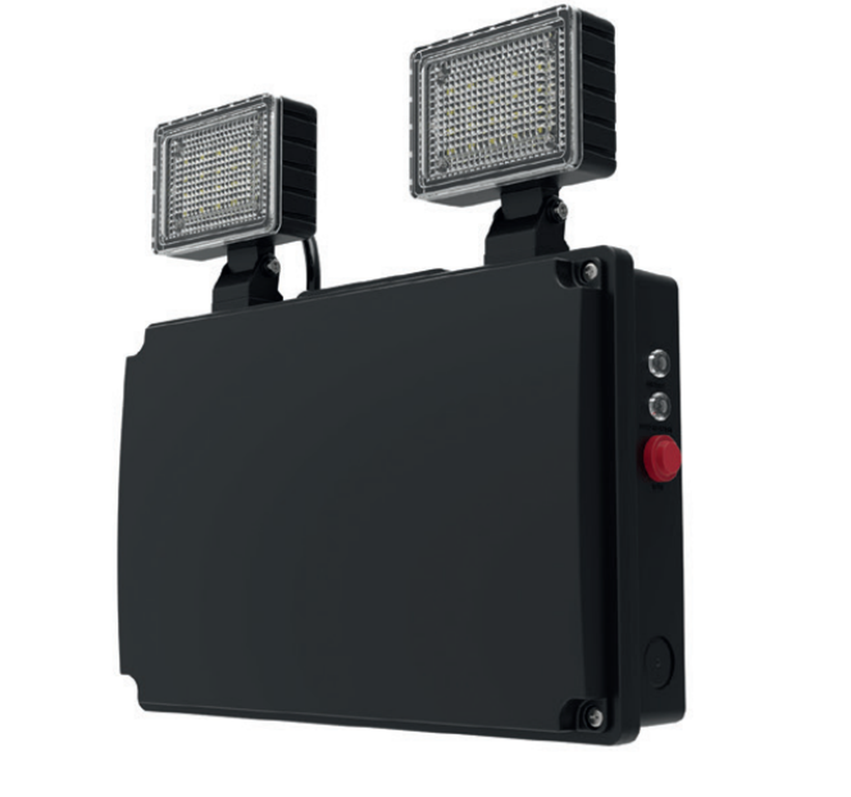 CQR LED Emergency Twin Spot 2x250lm IP65 Black