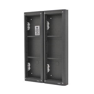 Videx 4000 Series 6 Module Surface Back Box & Front Support Frame Gunmetal Grey