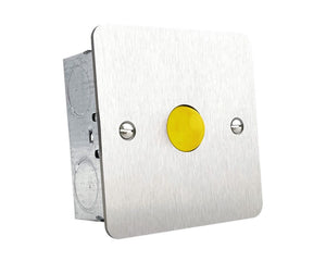 Hoyles Yellow Overdoor Light & Sounder Stainless Steel