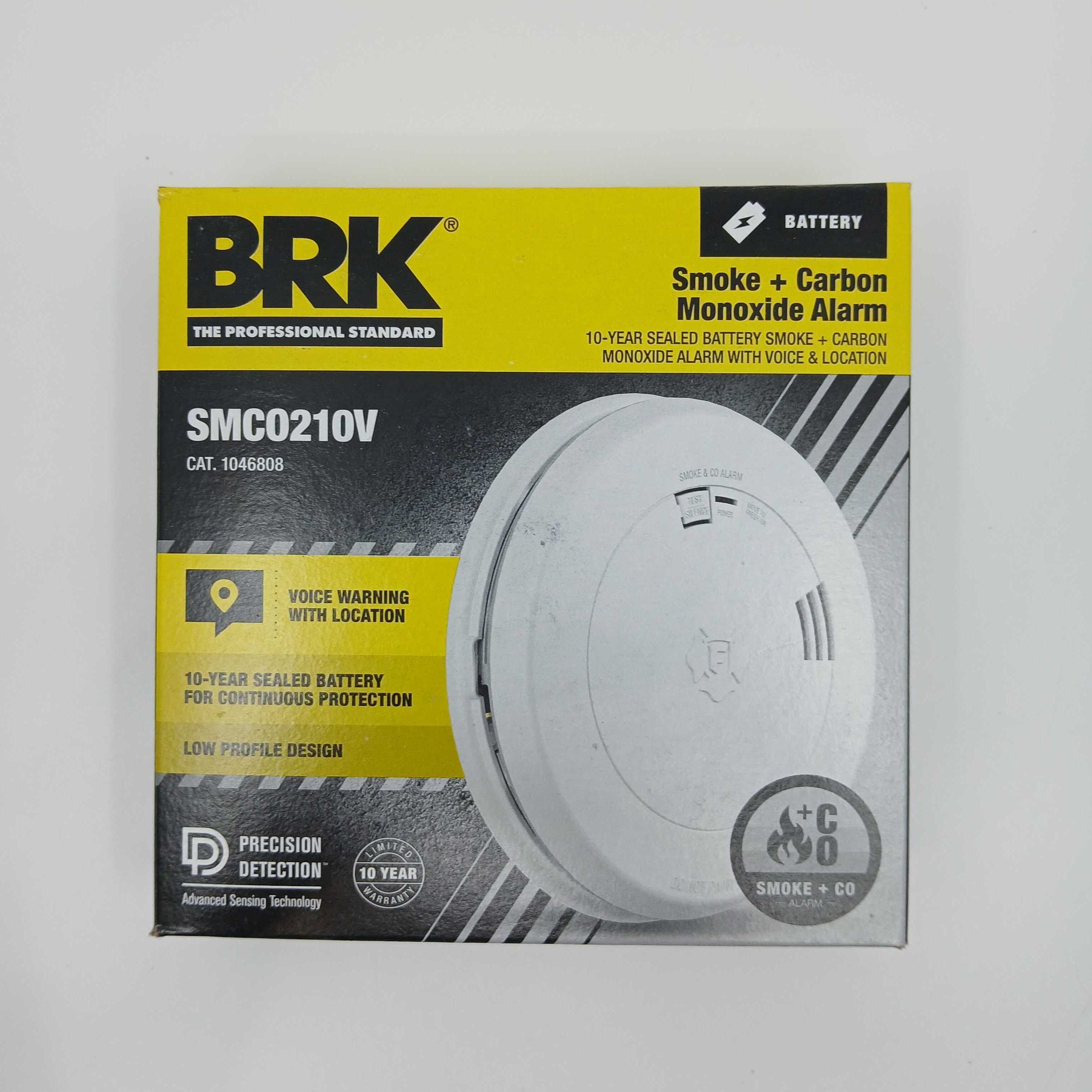 BRK SMCO210V Battery Powered Combo Smoke CO Alarm 10-Year Lithium - JEM Systems UK