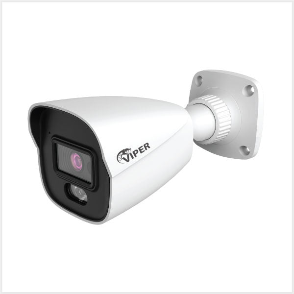 6MP Fixed Smart Dual-Illumination Bullet Camera with People Detection (White Housing)
