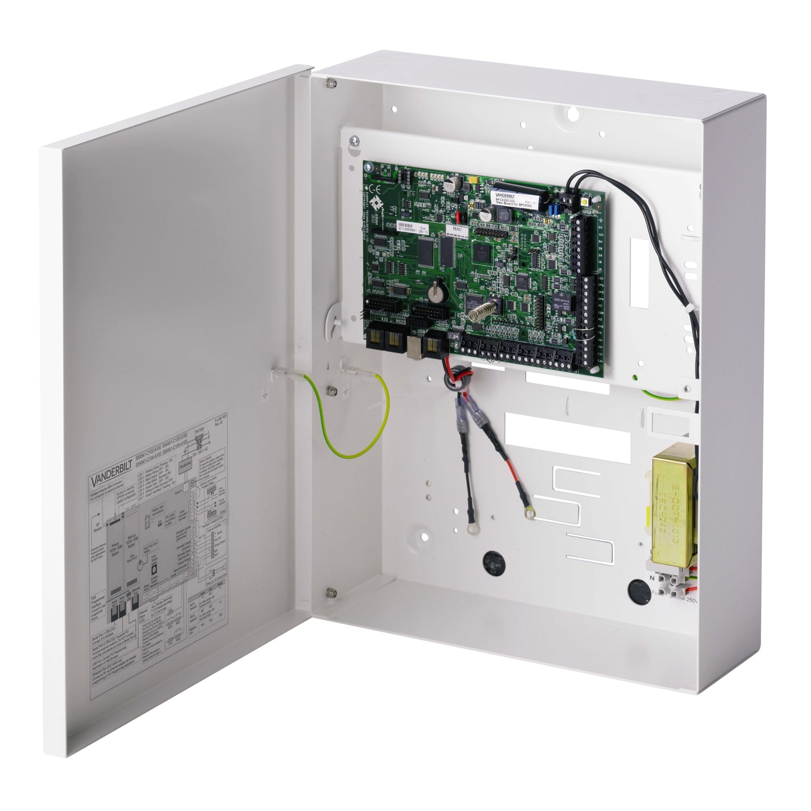 Vanderbilt SPC5330.320-L1 Intrusion Control Panel in Metal Housing G3