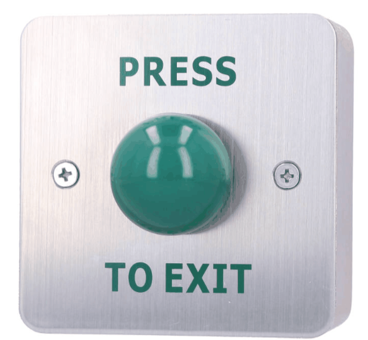 CDVI Non-Shroud Green Dome Exit Device Stainless Steel