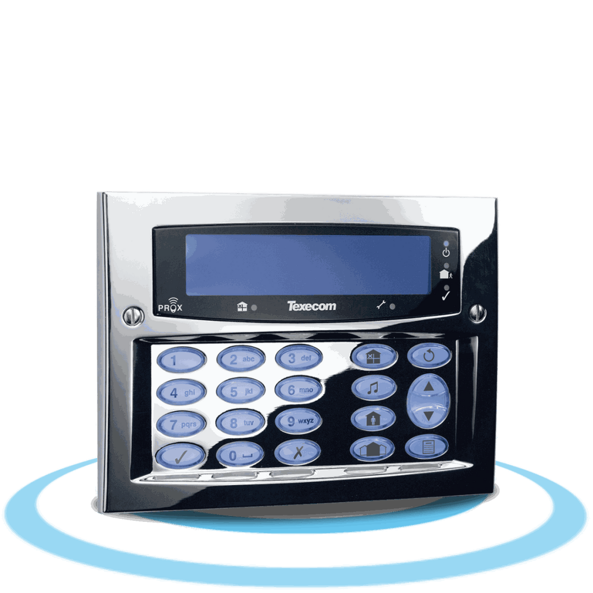 Texecom Premier Elite SMK Surface Mount Keypad Polished Chrome