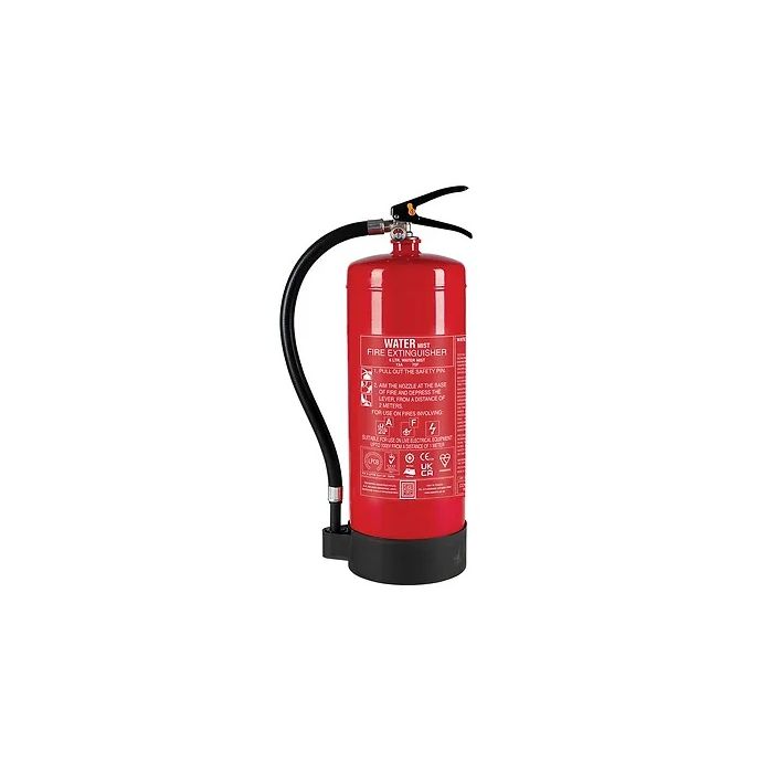 Ceasefire Fire Extinguisher Water Mist 6L SS Stored Pressure Red (C) (CF-000711A)