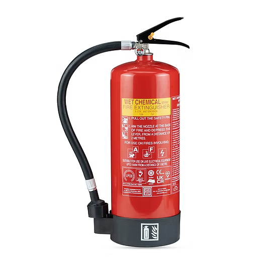 Ceasefire Fire Extinguisher Wet Chemical Spray 6L MS Stored Pressure Red (C) (CF-001483A)