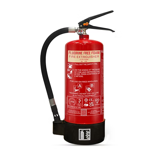 Ceasefire Fire Extinguisher Fluorine Free Foam 6L MS Stored Pressure Red (CF-001480A)