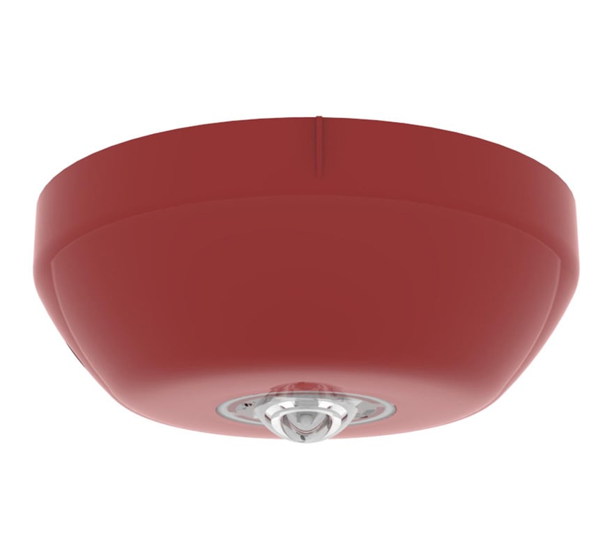 Hochiki CHQ-CB(RED)/RL Addressable Ceiling VAD Beacon - Red Case, Red LEDs (7.5m) - JEM Systems UK