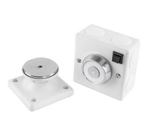 Geofire Conquest 230V Electromagnetic Fire Door Holder - Surface Mounted (3-59-0363)