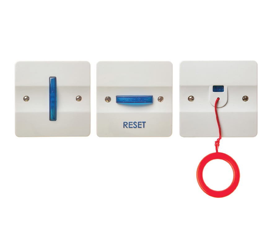 Cameo HARK Disabled Toilet Alarm Kit, White PVC, Surface Mount (CSHK1)