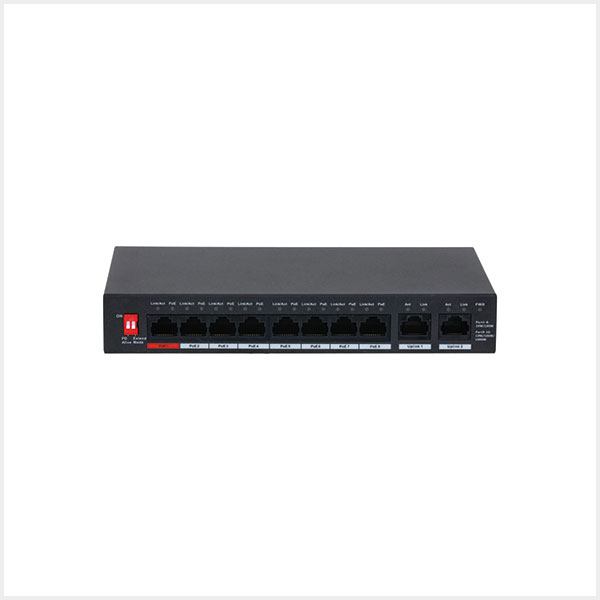 ? | Cortex 8-Port PoE Switch with 2 Uplink Ports