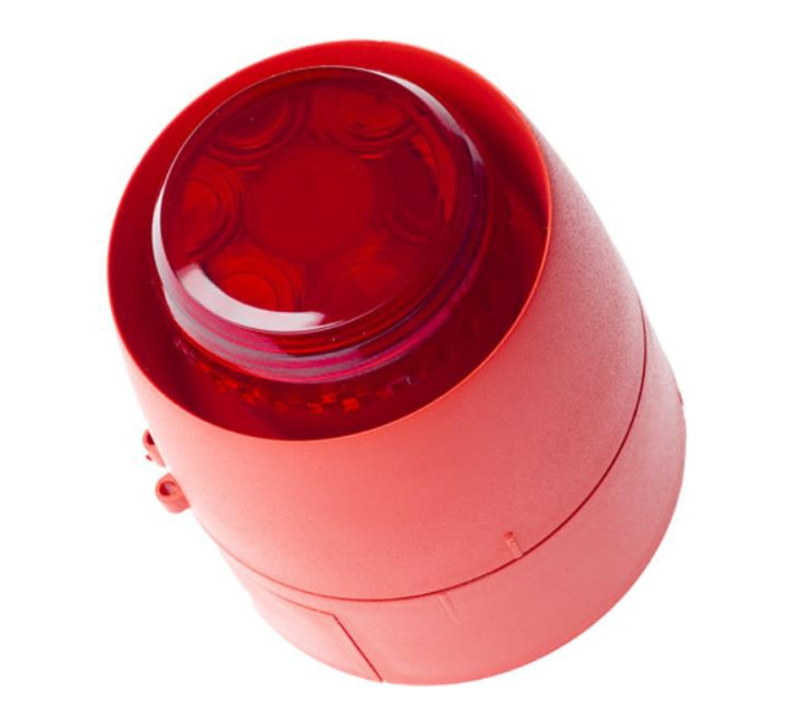 Hochiki CWSB-E Conventional Wall Sounder VID Beacon - Red Case (non EN54-23 compliant) - JEM Systems UK