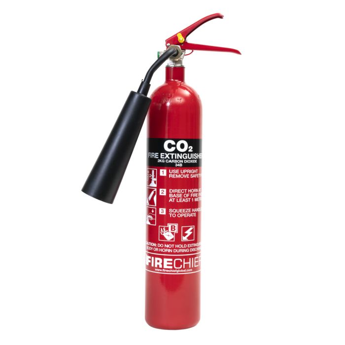 Firechief CTX 2kg CO2 Extinguisher - Steel (CXC2S) - JEM Systems UK