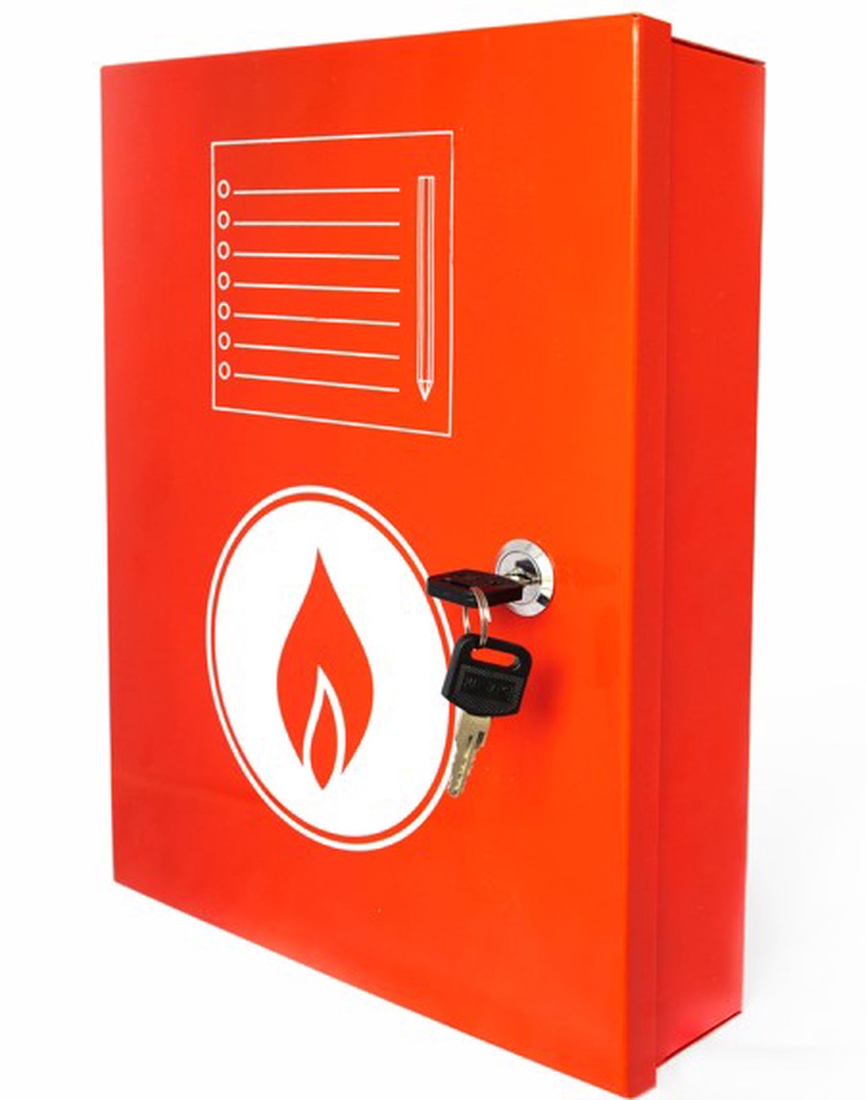 Haydon A4 Metal Document Box Red for Fire Safety Documents