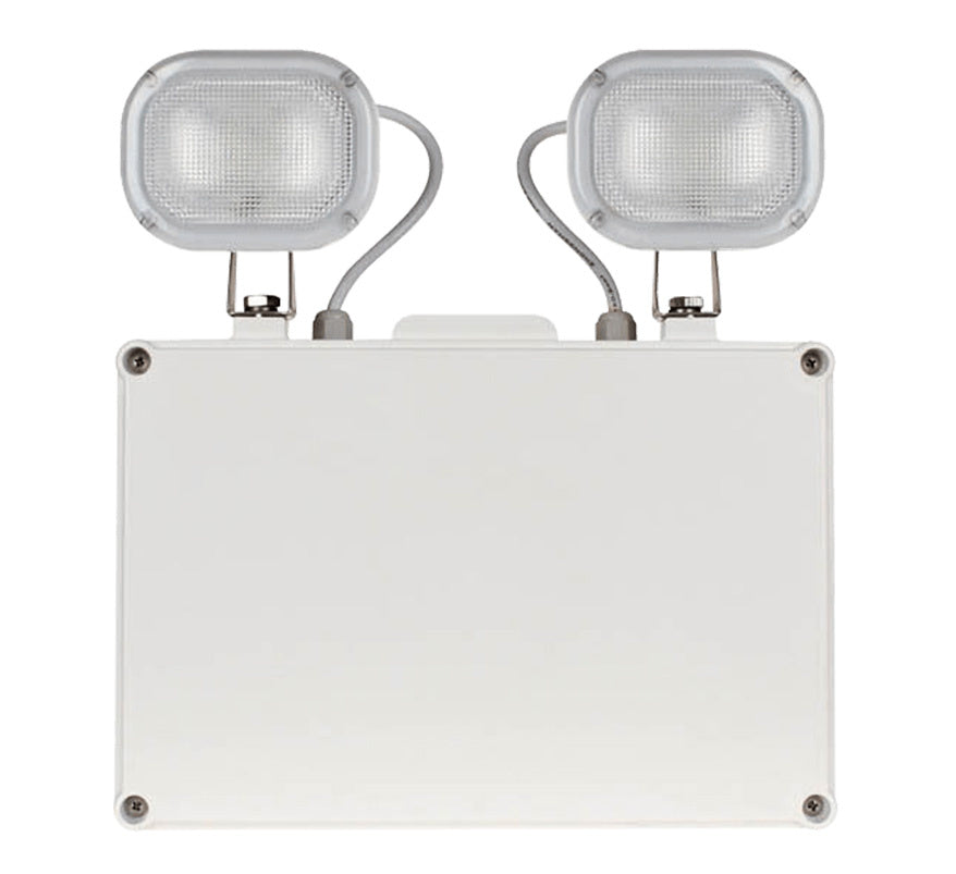 ESP Duceri 6W IP40 Non-Maintained LED Emergency Twin Spot (White) (D1101WH) - JEM Systems UK