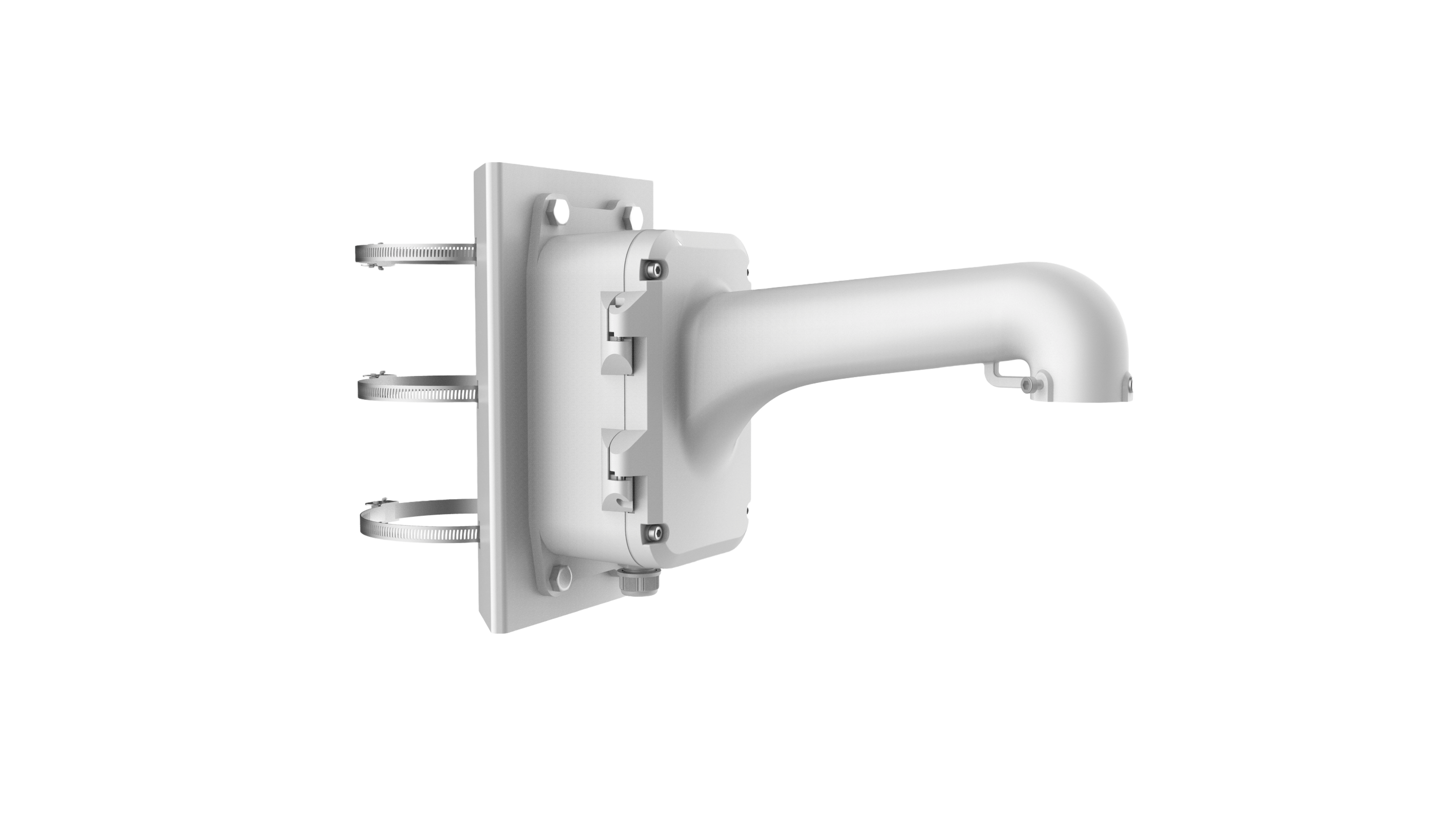 Hikvision Pole Box Mount Bracket with Hinged Junction Box