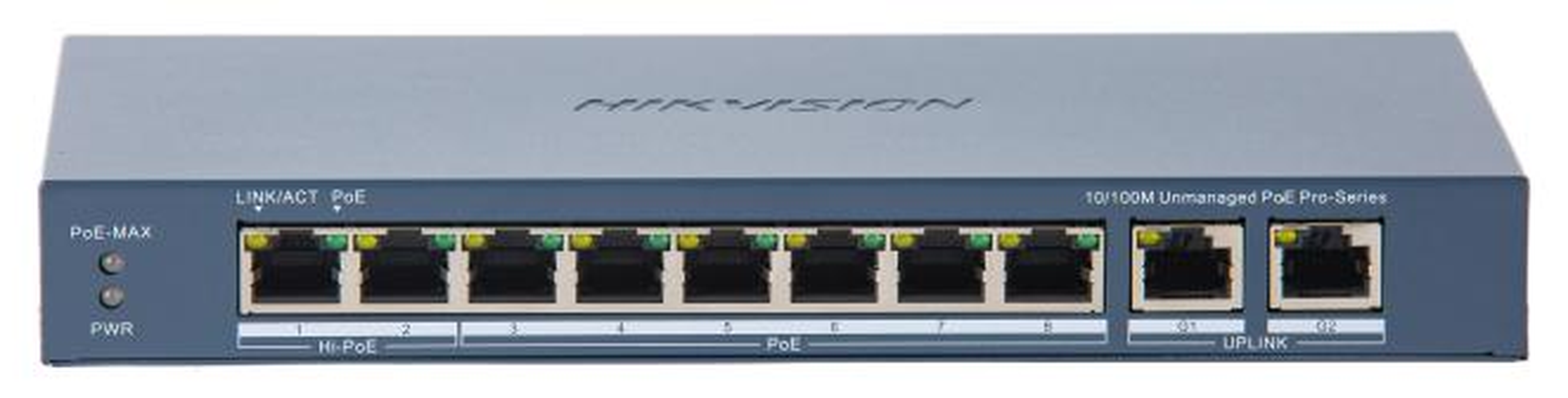 Hikvision 8 Port Fast Ethernet Unmanaged POE Switch