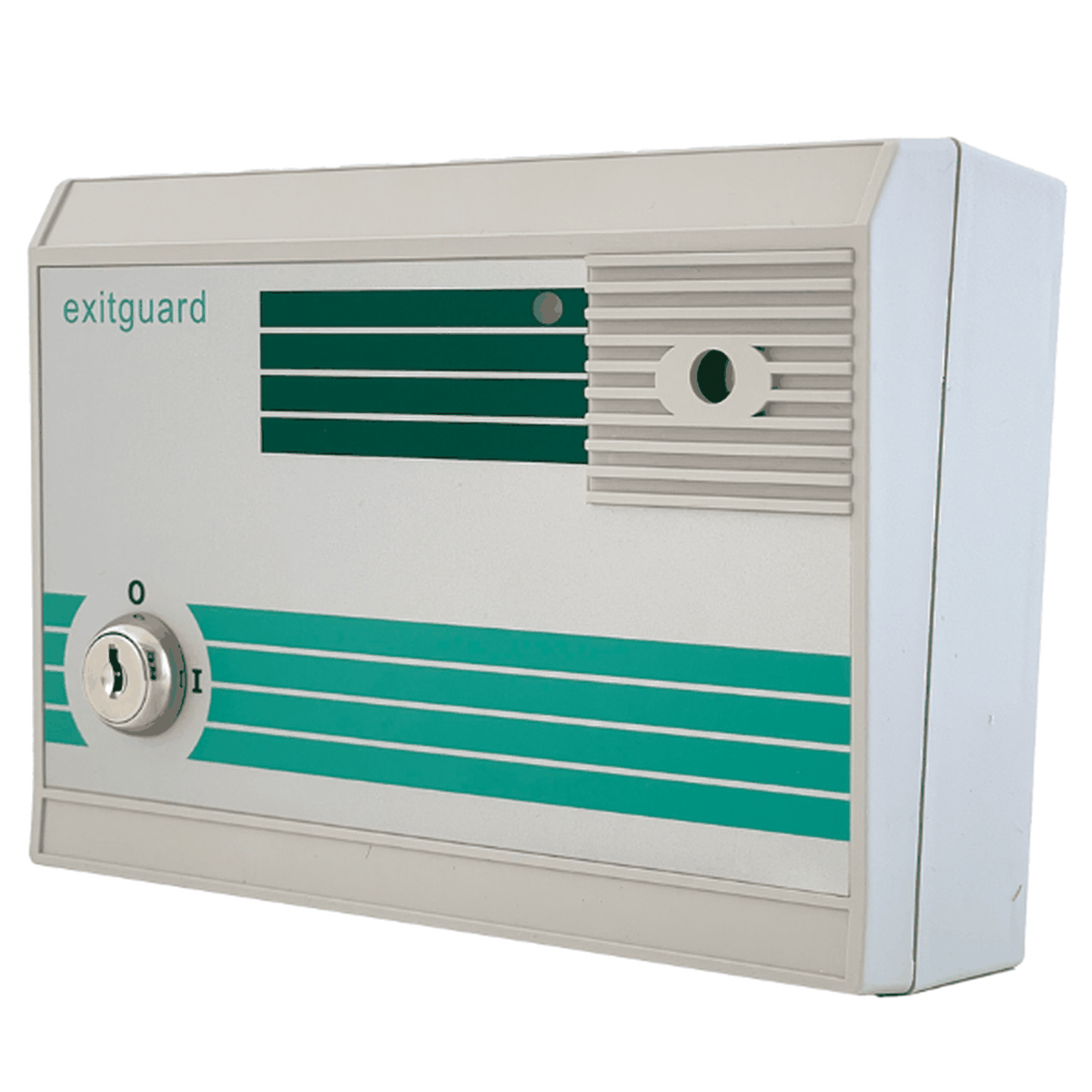 Hoyles Exitguard Door Alarm c/w Integral Keyswitch Mains Powered Green