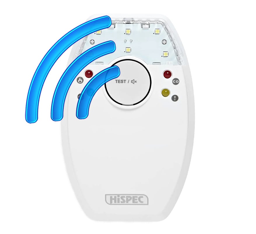 Hispec RF PRO Radio-Interlink Deaf Aid Kit with Vibrating Pillow Pad and Strobe (HSSA/DAK/RF10-PRO) - JEM Systems UK
